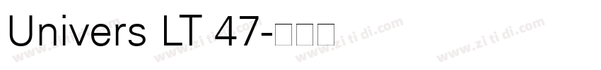 Univers LT 47字体转换
